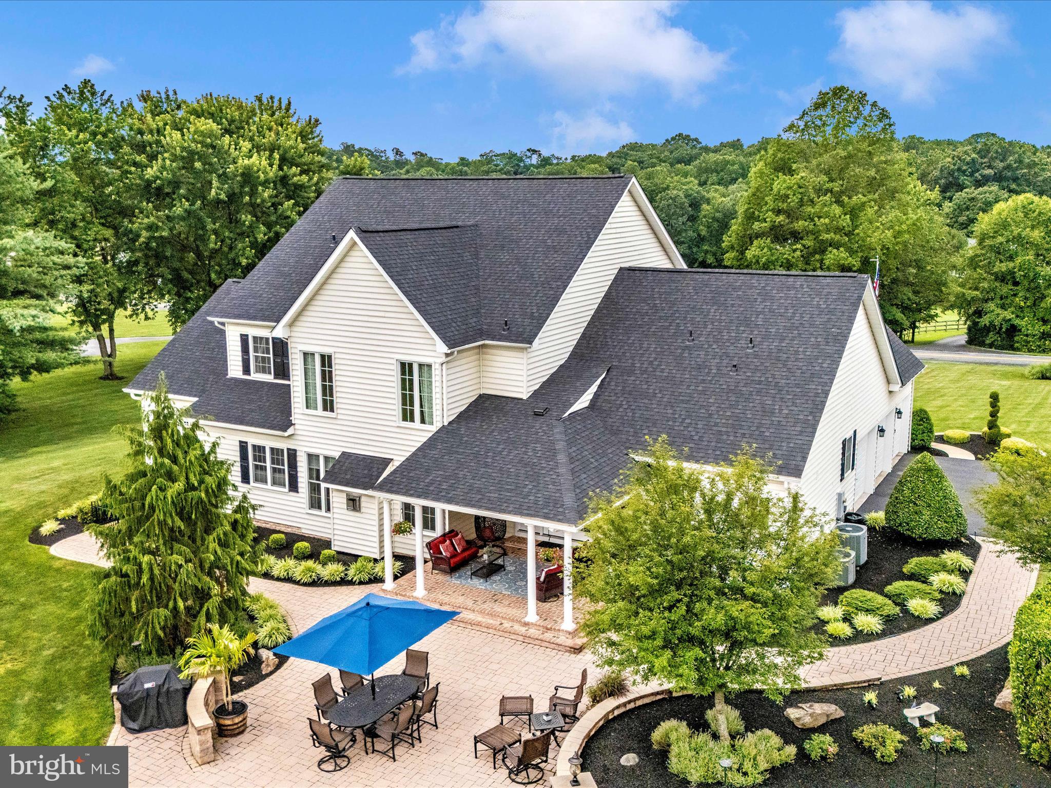 1865 Florence Road Mount Airy, MD 21771 - Photo 139 of 144 a aerial view of a house with a yard and potted plants