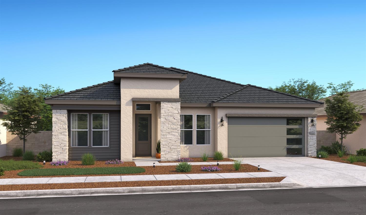 Geneva ESP plan rendering, Contemporary exterior..