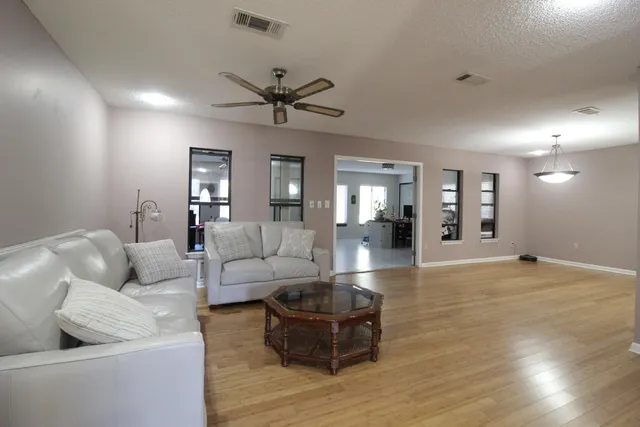 a view of a backyard of the house