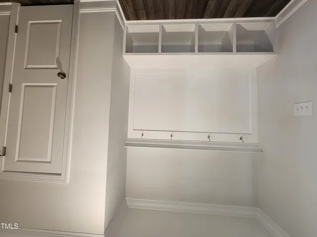 a view of a closet