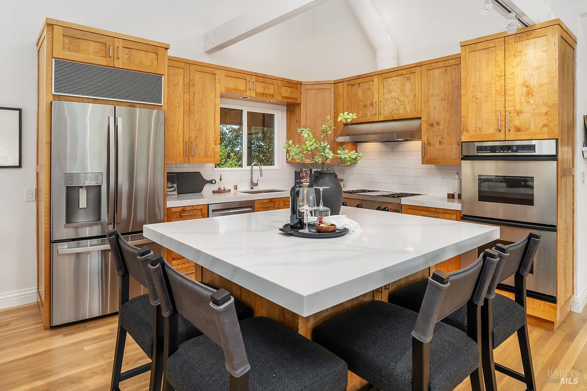 500 Iron Springs Road Fairfax, CA 94930 - Photo 10 of 51 Beautiful quartz countertops and high end appliances