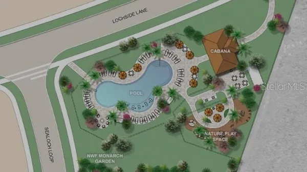 a view of a lake and outdoor space