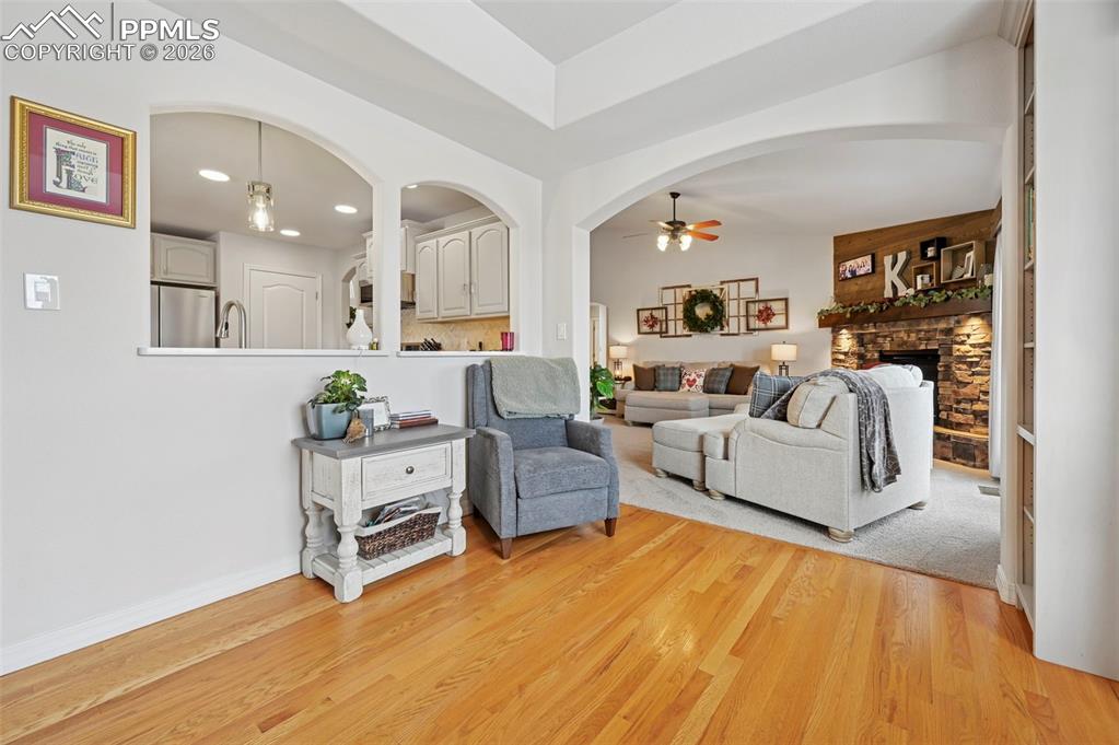 3430 Double Tree Court Colorado Springs, CO 80921 - Photo 18 of 50 a living room with furniture and a wooden floor