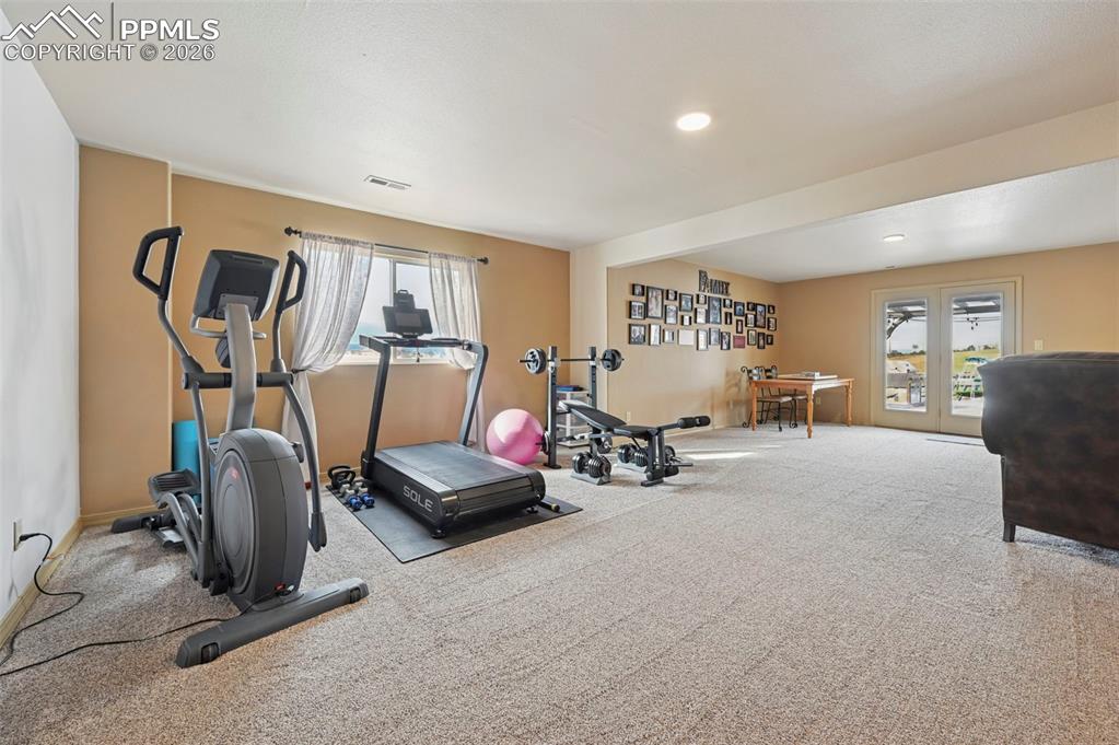 3430 Double Tree Court Colorado Springs, CO 80921 - Photo 36 of 50 a view of a room with gym equipment
