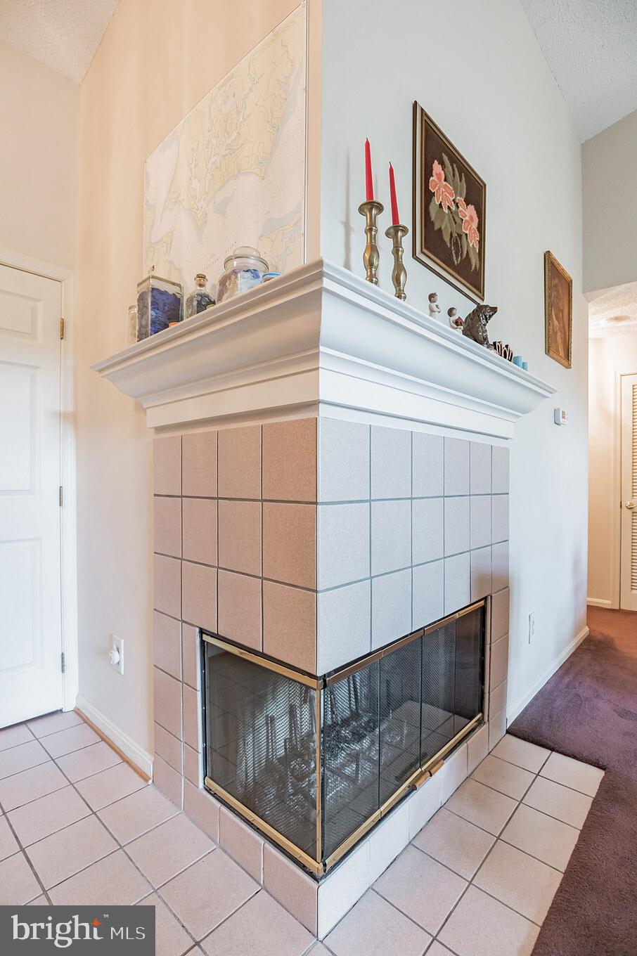 134 Square Rigger Way, Unit 134 Solomons, MD 20688 - Photo 7 of 32 2-Sided Wood Burning Fireplace in Living Room