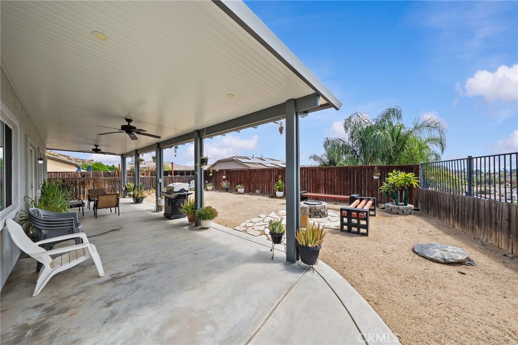 29266 Granite Ridge Court Menifee, CA 92587 - Photo 35 of 51 a view of a outdoor space with porch and sitting area