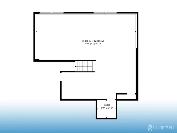 a view of a hallway with staircase