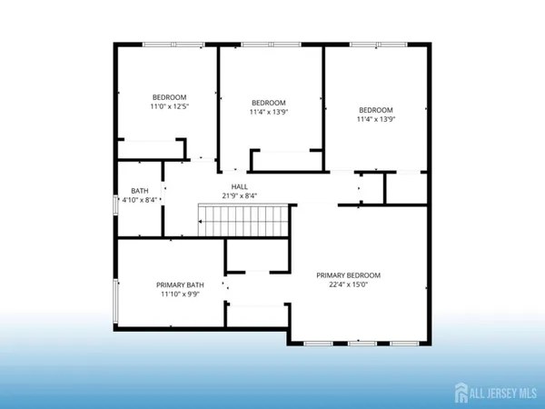 a bed sitting in a room next to a window