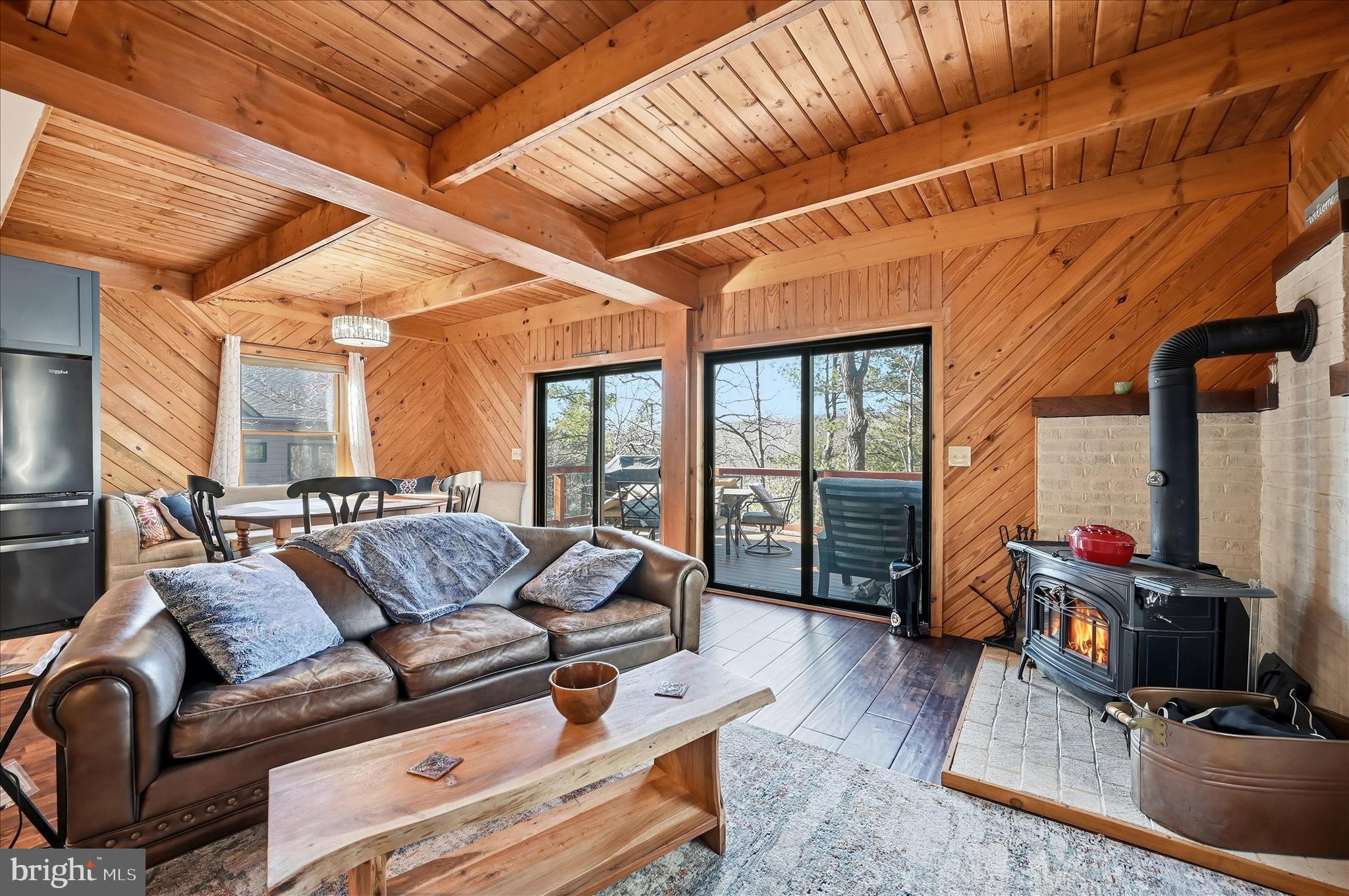 241 Sunset Circle Cross Junction, VA 22625 - Photo 19 of 98 Double sliding glass doors for deck access & views