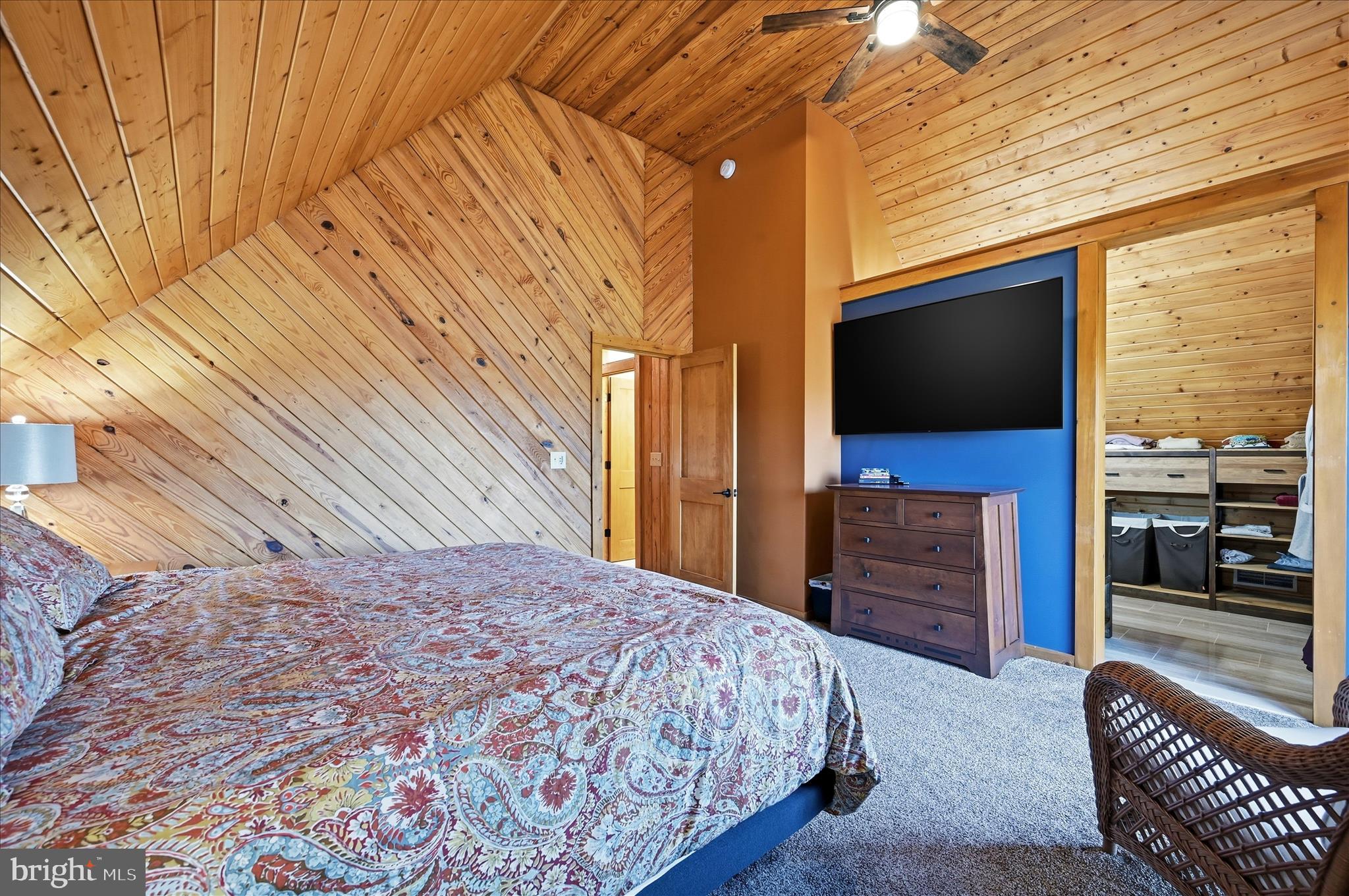 241 Sunset Circle Cross Junction, VA 22625 - Photo 37 of 98 Vaulted wood ceilings w/ fan