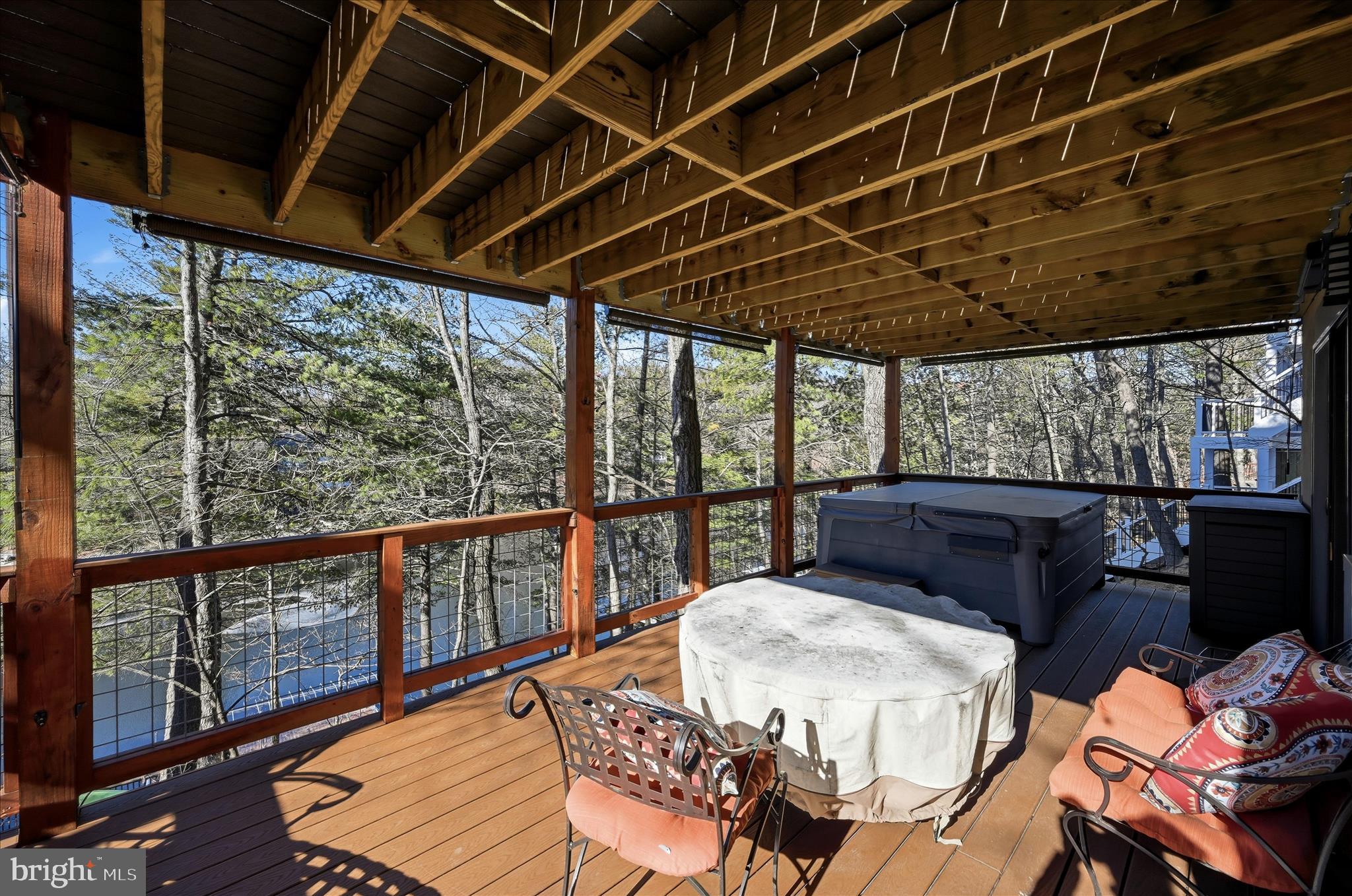 241 Sunset Circle Cross Junction, VA 22625 - Photo 53 of 98 Covered lower Trex deck w/ hot tub