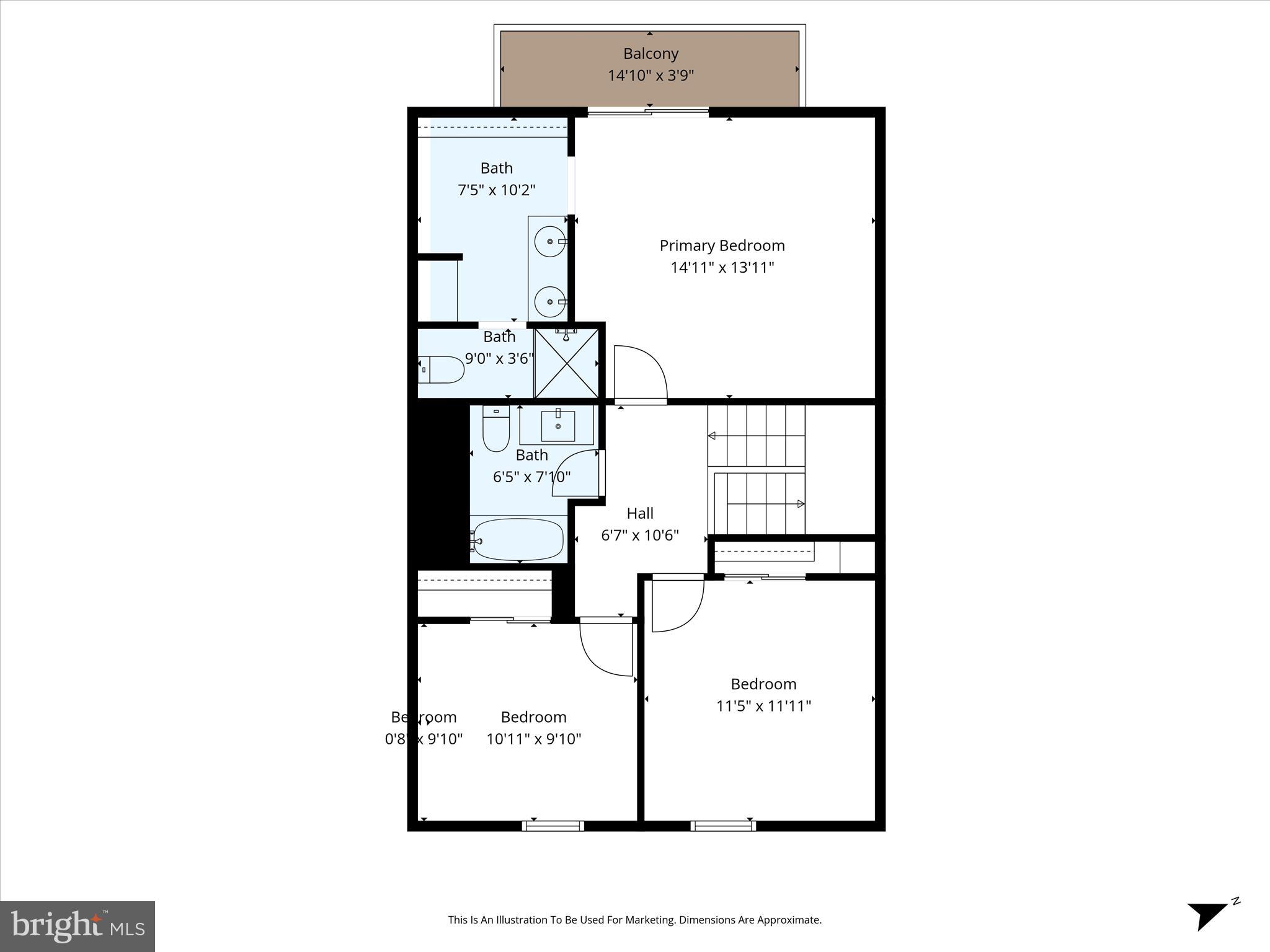 241 Sunset Circle Cross Junction, VA 22625 - Photo 98 of 98 Upper level floorplan