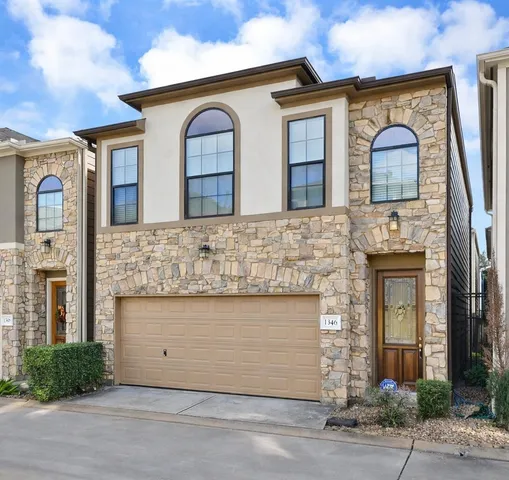 a front view of a house