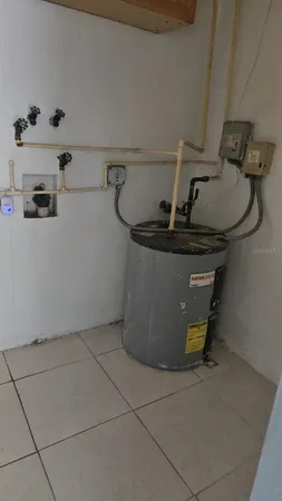 a utility room with a sink