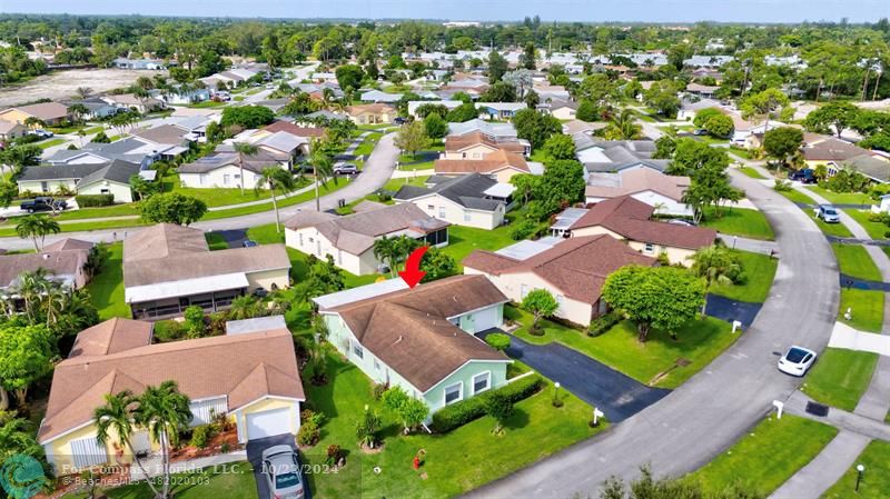 7359 Pine Park Drive North Lake Worth, FL 33467 - Photo 44 of 47 an aerial view of residential houses with outdoor space and street view