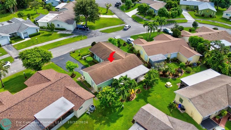 7359 Pine Park Drive North Lake Worth, FL 33467 - Photo 47 of 47 an aerial view of a house with a garden