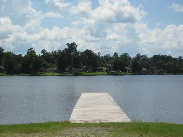 a view of lake and mountain