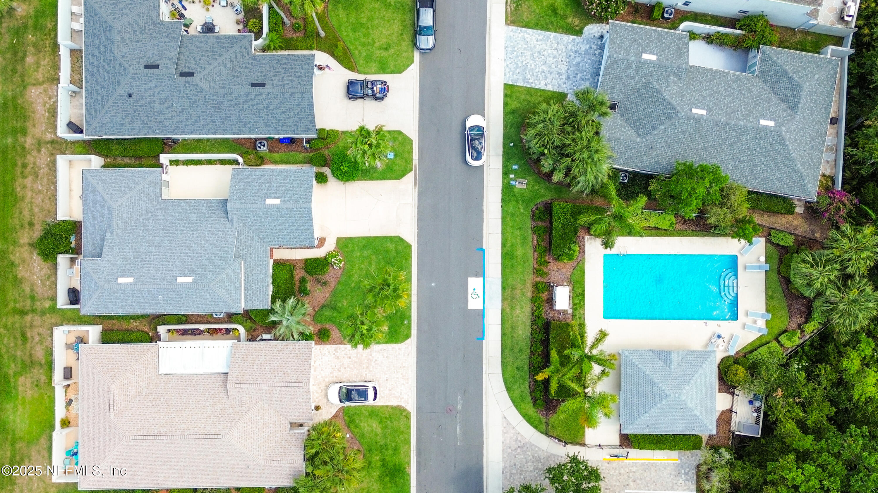 165 Cedar Ridge Circle St. Augustine, FL 32080 - Photo 34 of 46 an aerial view of a house with a swimming pool