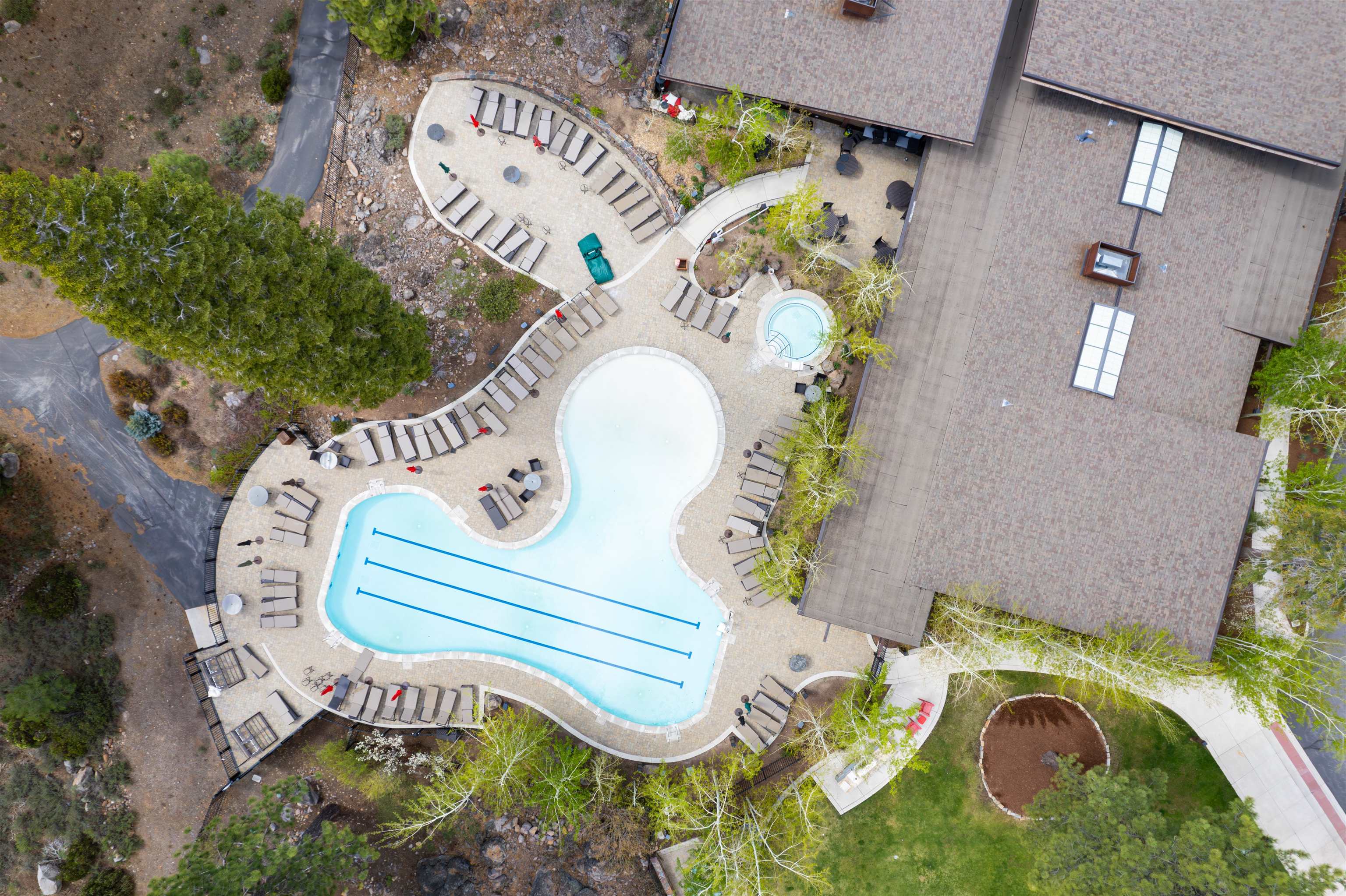 9320 Nine Bark Road Truckee, CA 96161 - Photo 10 of 13 an aerial view of a house with a swimming pool