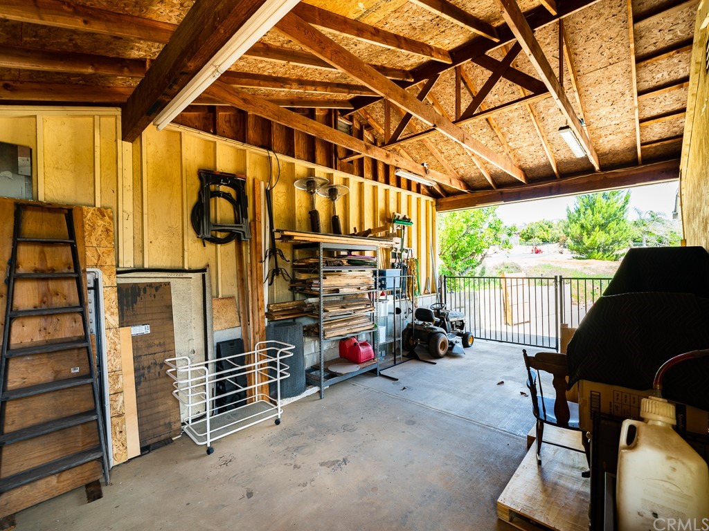 a view of storage and utility room