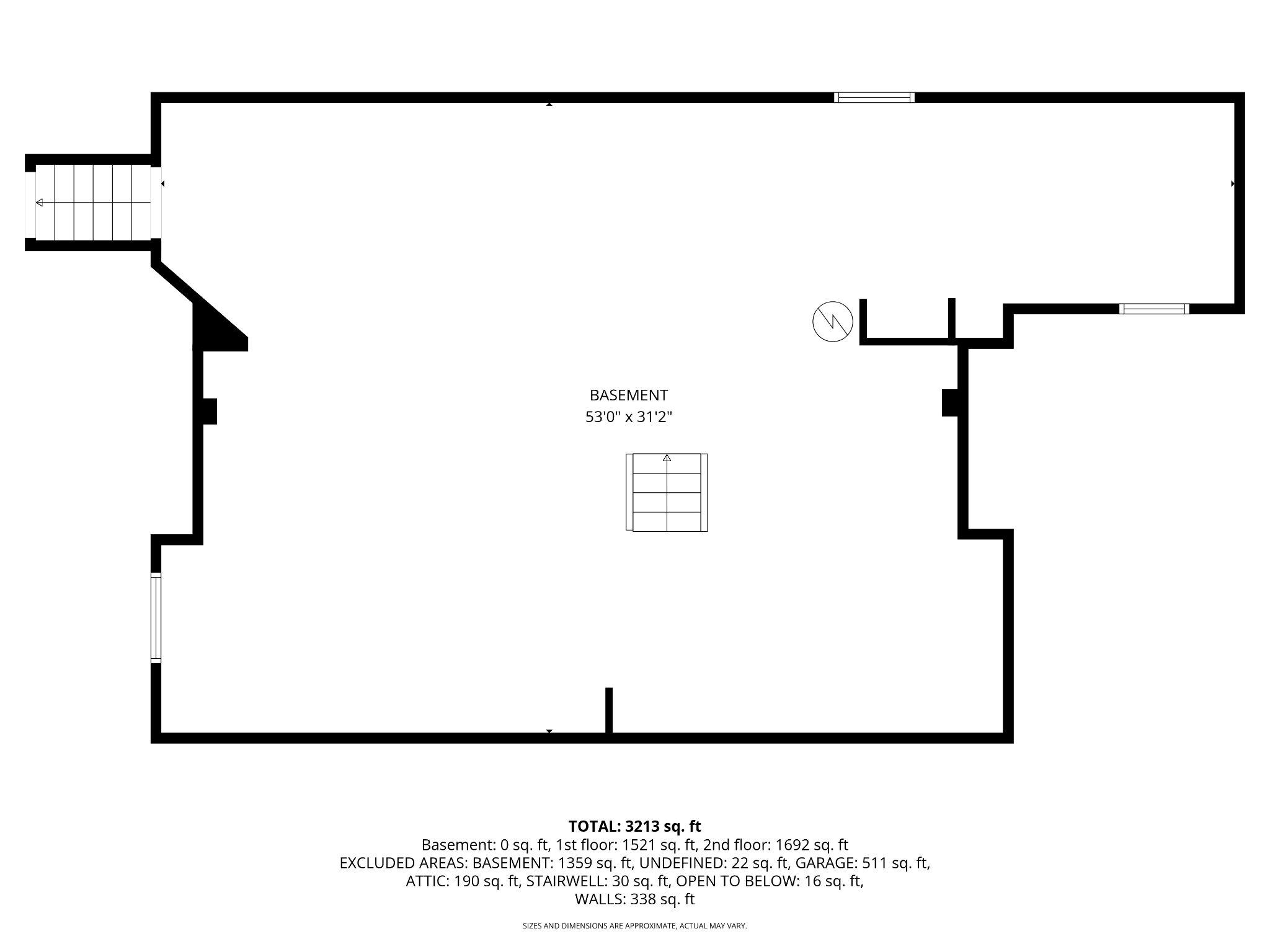 115 Kenwood Road Chambersburg, PA 17201 - Photo 74 of 74 Floorplan - Basement. Full windows for finished SF