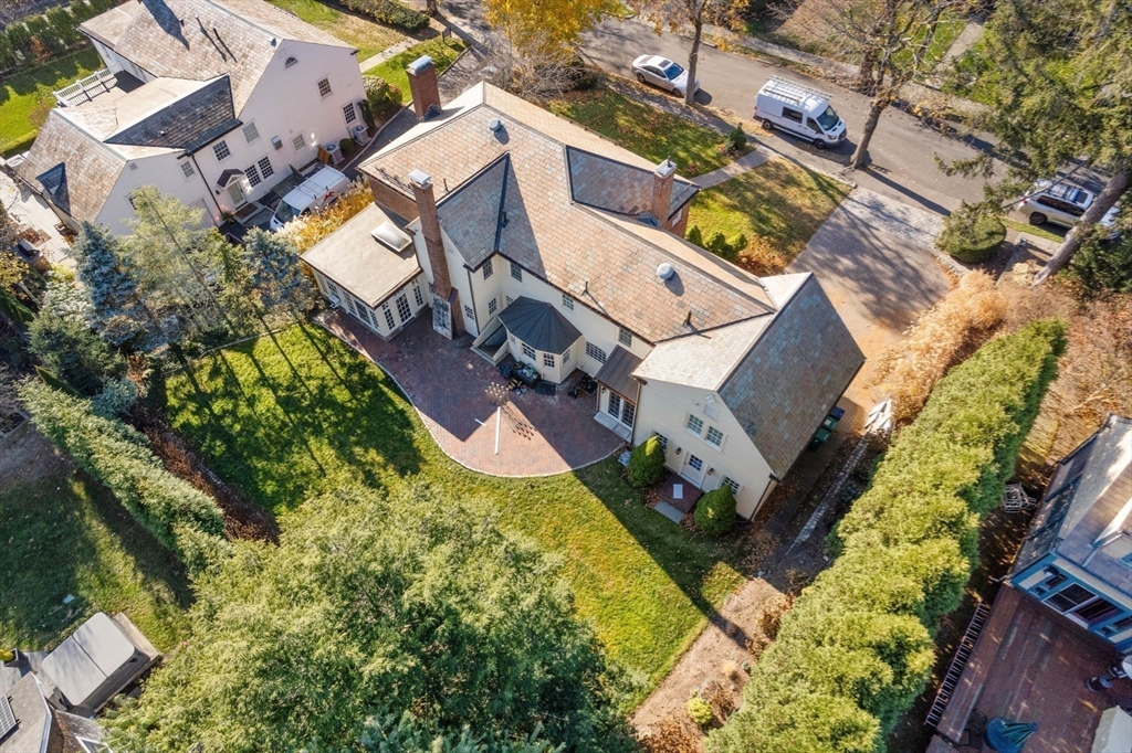 32 Pickwick Road Newton, MA 02465 - Photo 3 of 42 an aerial view of multiple houses with yard