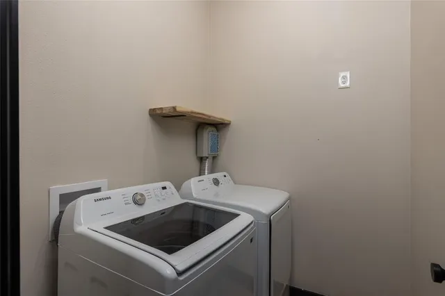 an empty room with closet