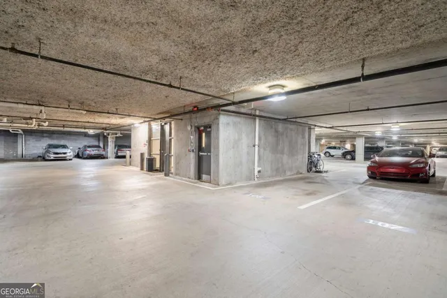 a view of parking area