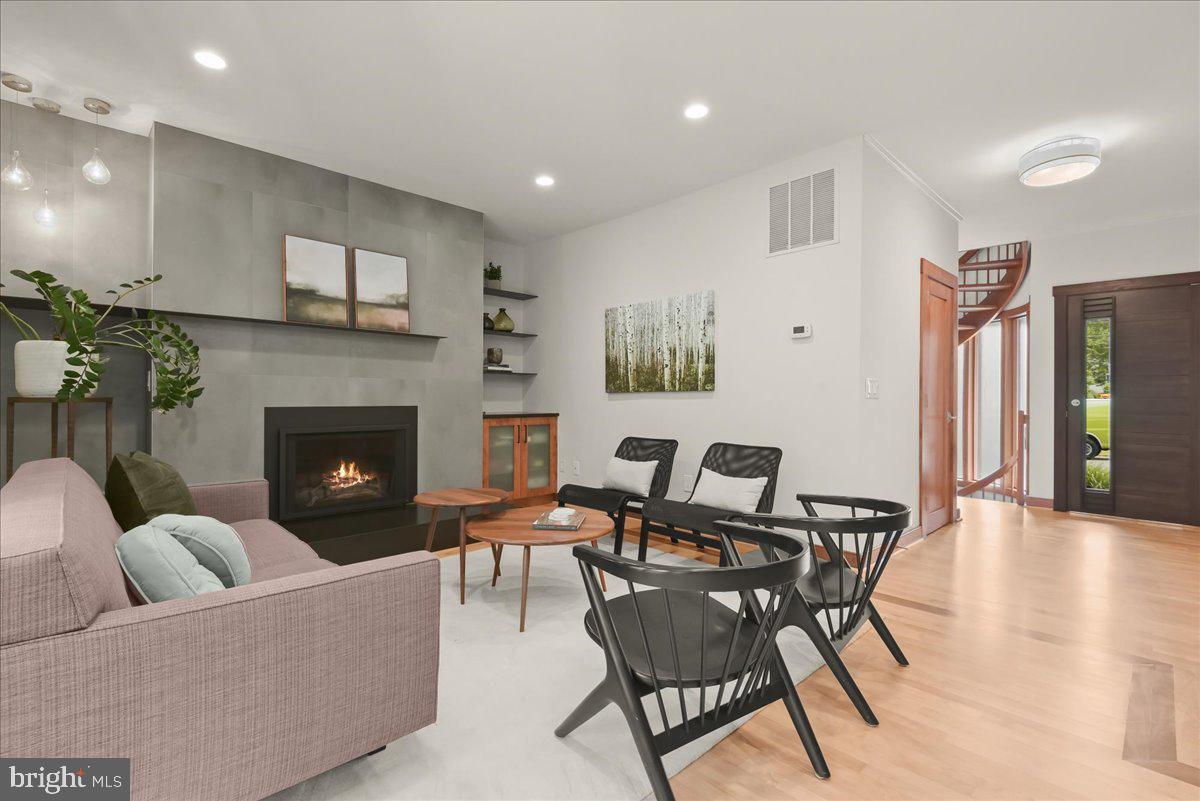 4711 24th Road North Arlington, VA 22207 - Photo 24 of 106 Living room with gas fireplace