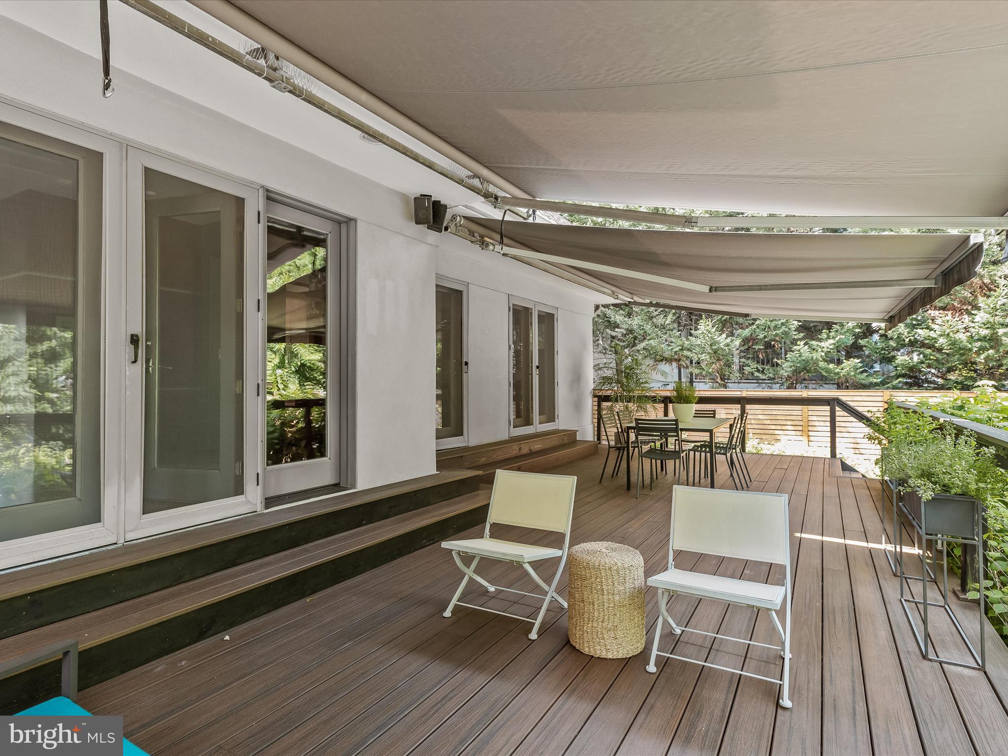 4711 24th Road North Arlington, VA 22207 - Photo 78 of 106 Covered deck with awning