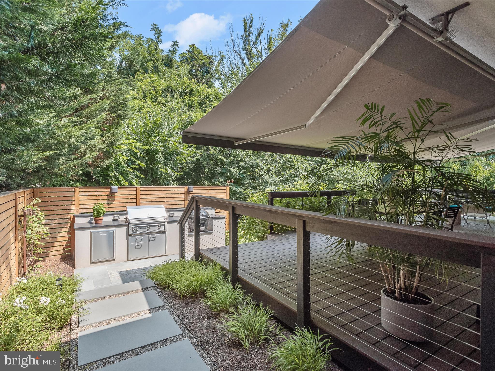 4711 24th Road North Arlington, VA 22207 - Photo 82 of 106 Stone pathway to grilling station