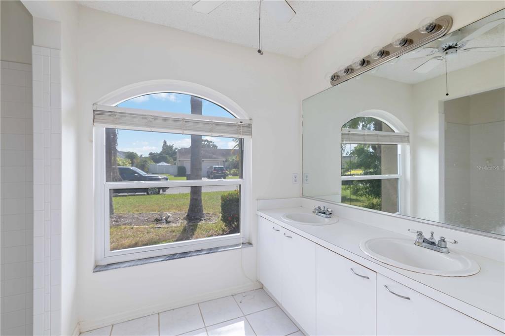 4513 Dover St Circle East Bradenton, FL 34203 - Photo 24 of 30 a bathroom with a sink and a large mirror