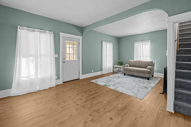 a view of livingroom with furniture and window