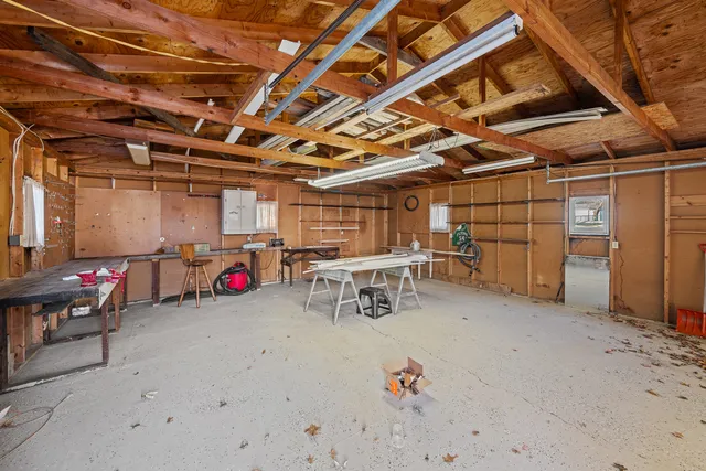 a view of a storage in a room