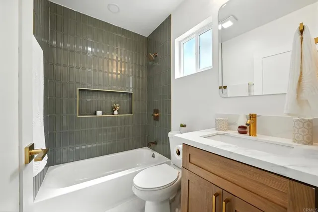 a house view with a garden space