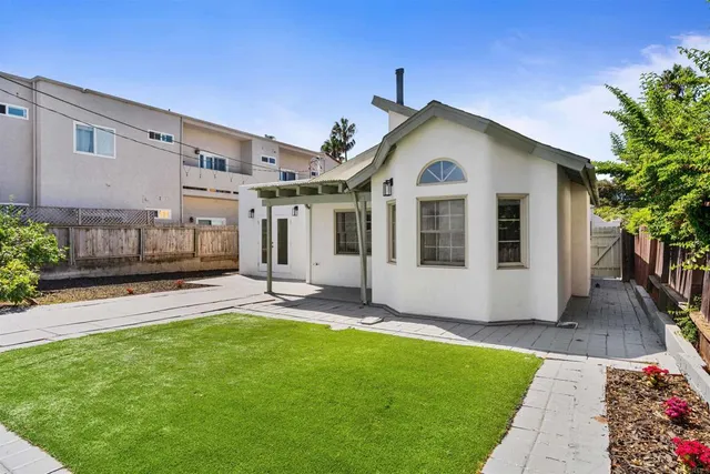 a view of a door of the house
