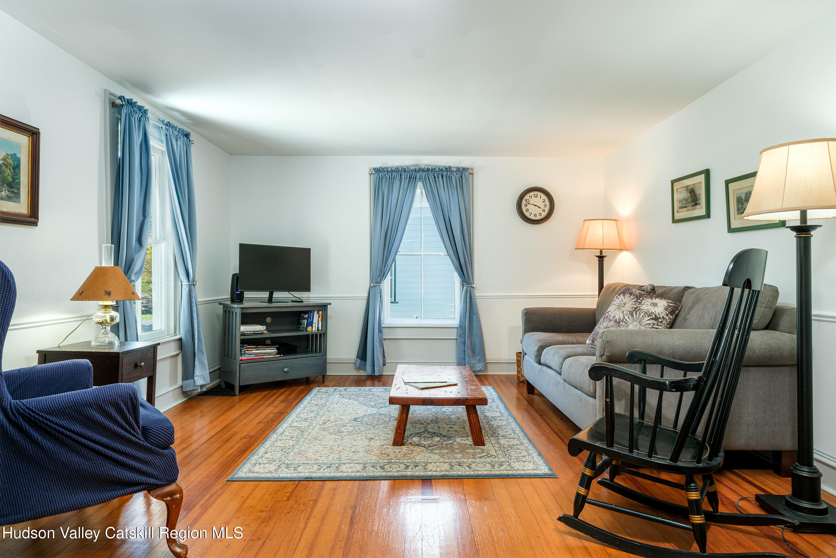 70 Case Hill Road Treadwell, NY 13846 - Photo 16 of 50 a living room with furniture and a flat screen tv
