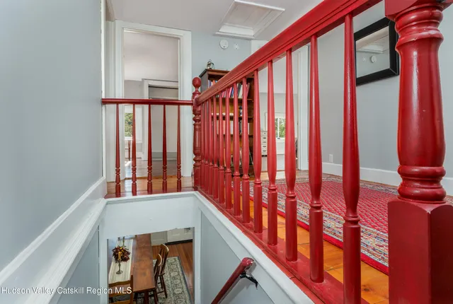 a view of an entryway with staircase