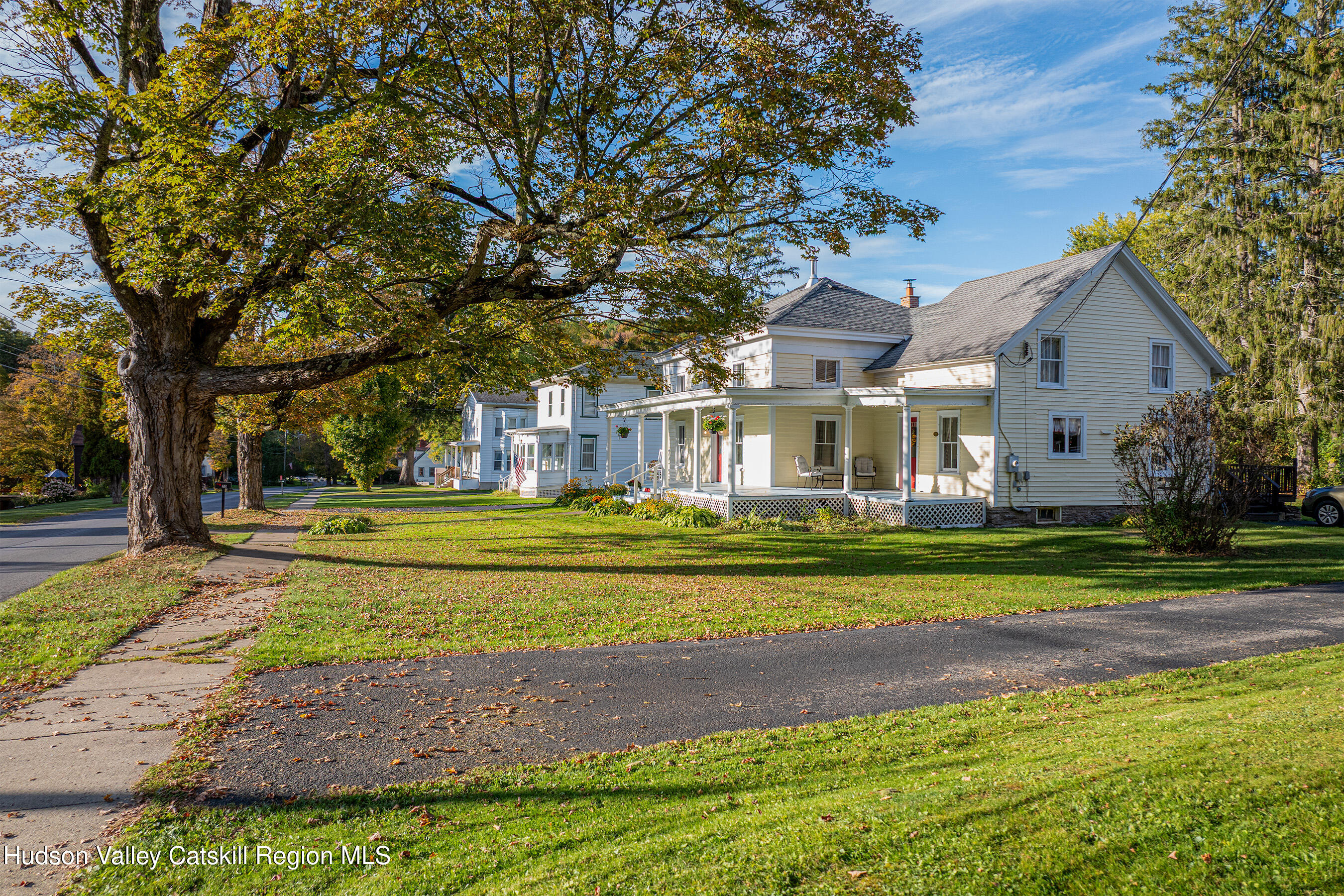 70 Case Hill Road Treadwell, NY 13846 - Photo 47 of 50 a front view of a house with a yard