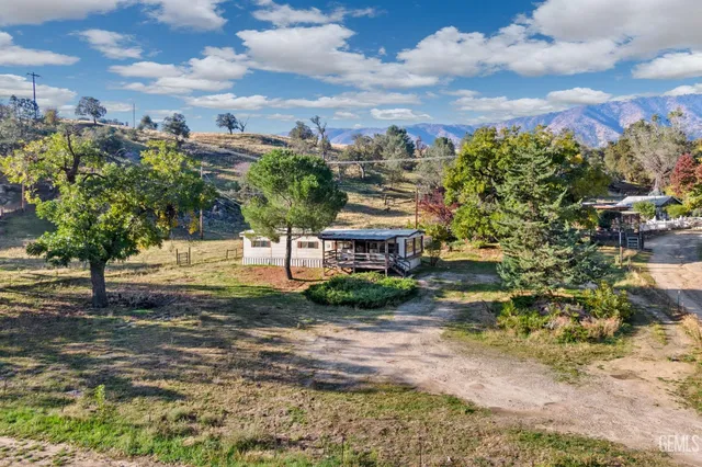a view of a town with pathway