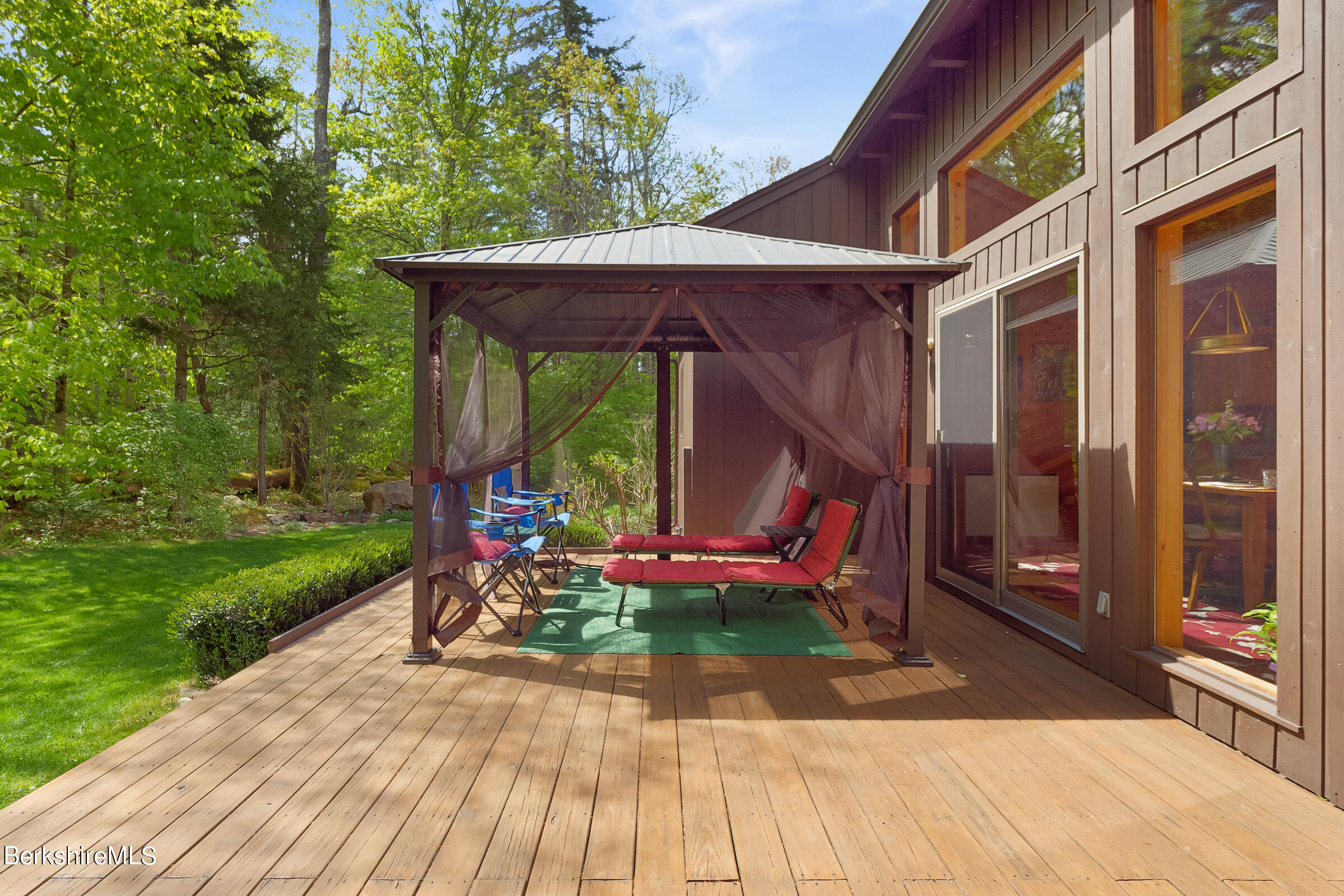 328 Woodmere Road Becket, MA 01223 - Photo 2 of 40 Back Deck with Gazebo