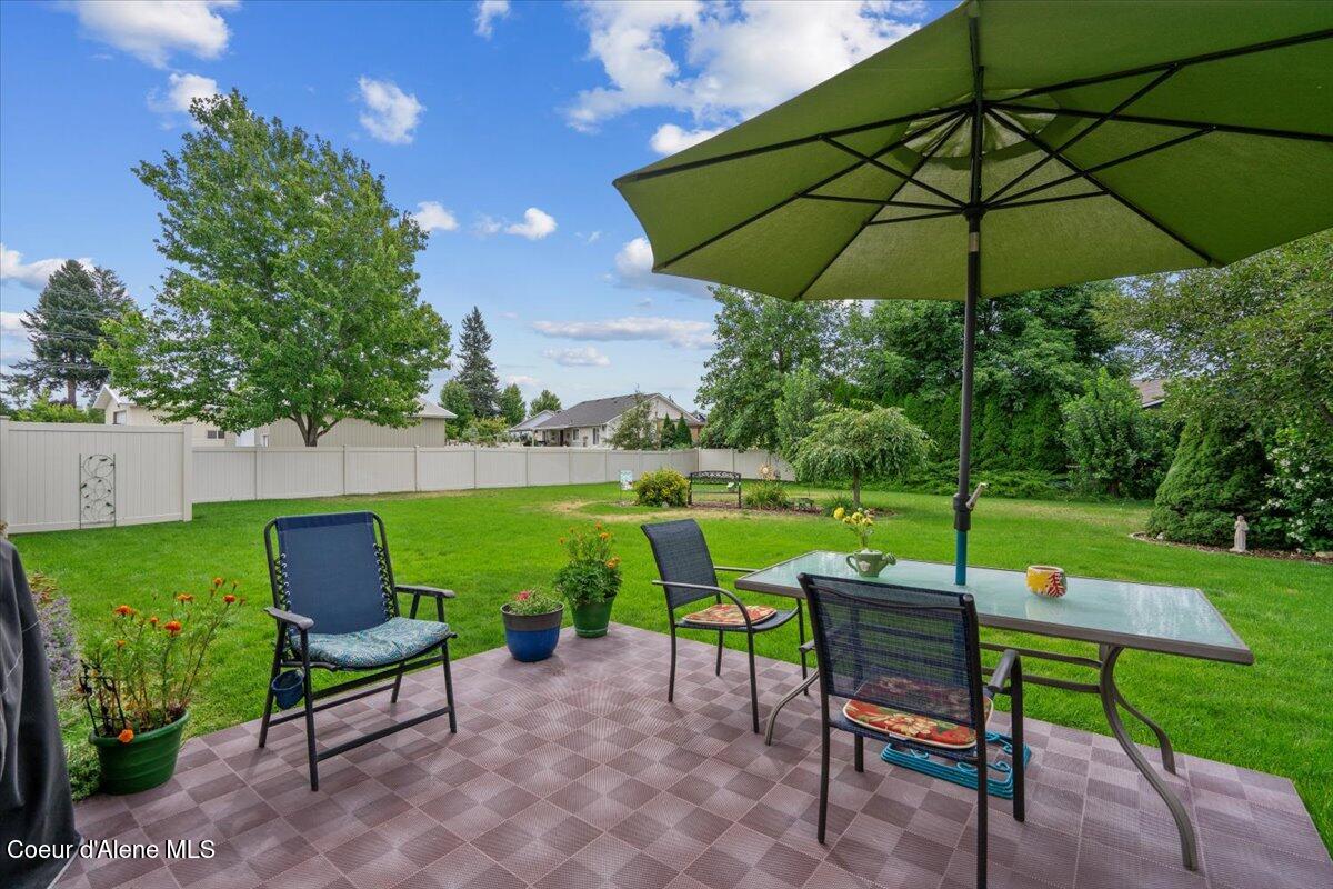 6494 Buffalo Grass Lane Rathdrum, ID 83858 - Photo 18 of 26 Back patio and yard