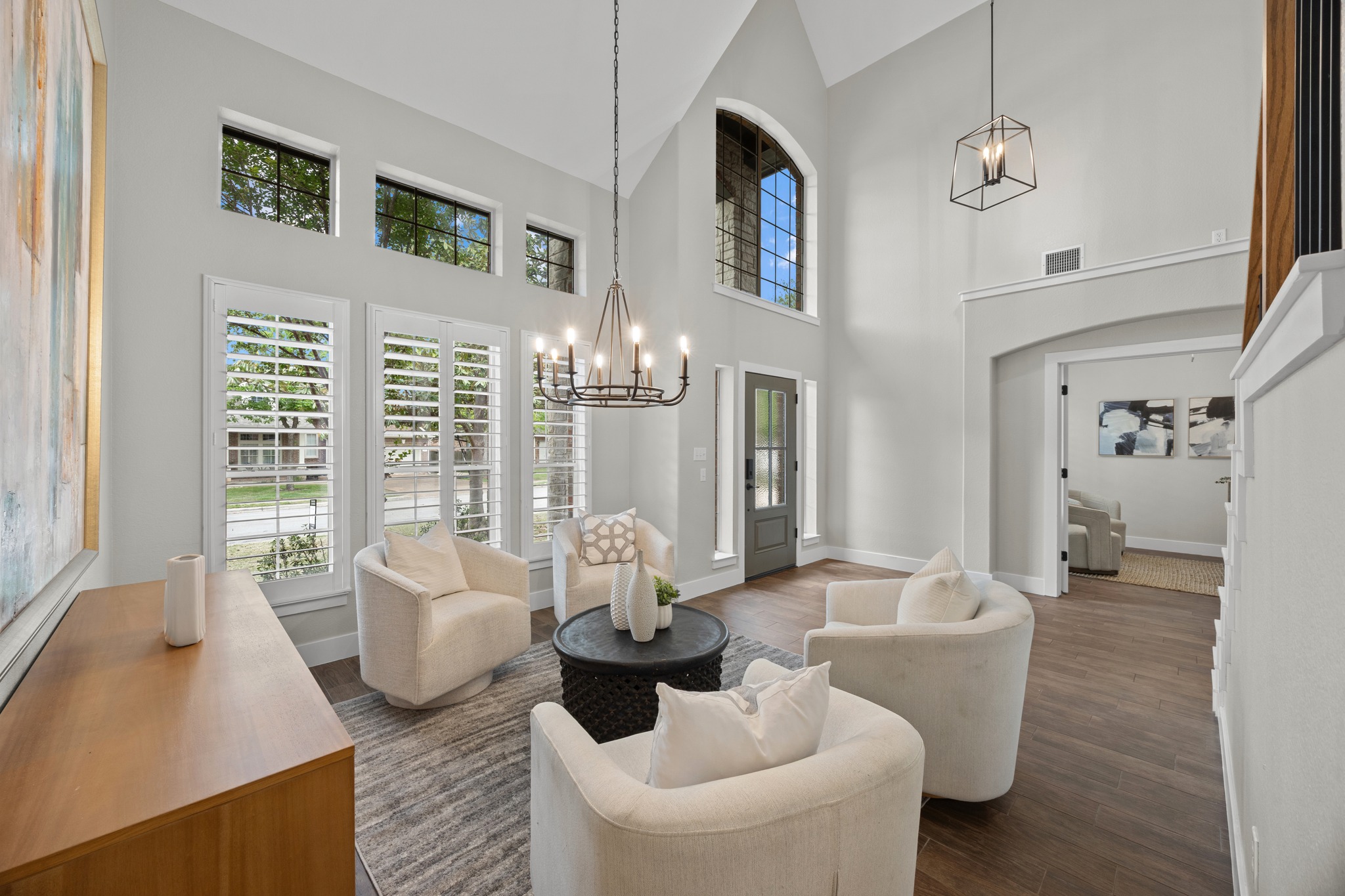 6900 Magenta Lane Austin, TX 78739 - Photo 5 of 40 a living room with furniture and a large window