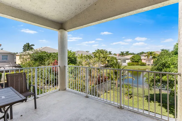 a view of a balcony with lake view