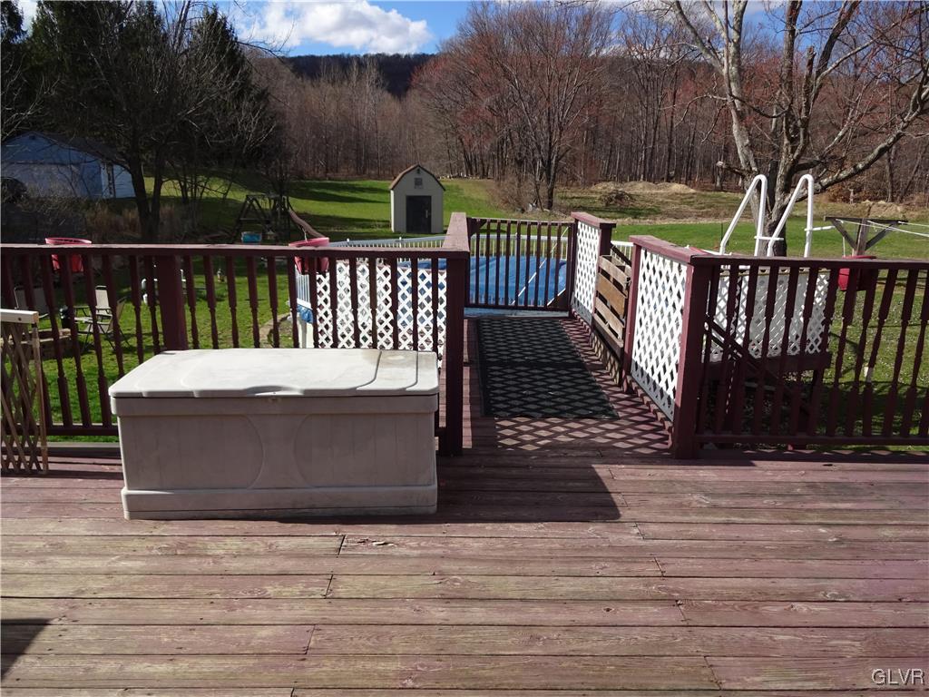 130 West Mountain Road Wind Gap, PA 18091 - Photo 35 of 43 The first floor deck, just off of the dining room