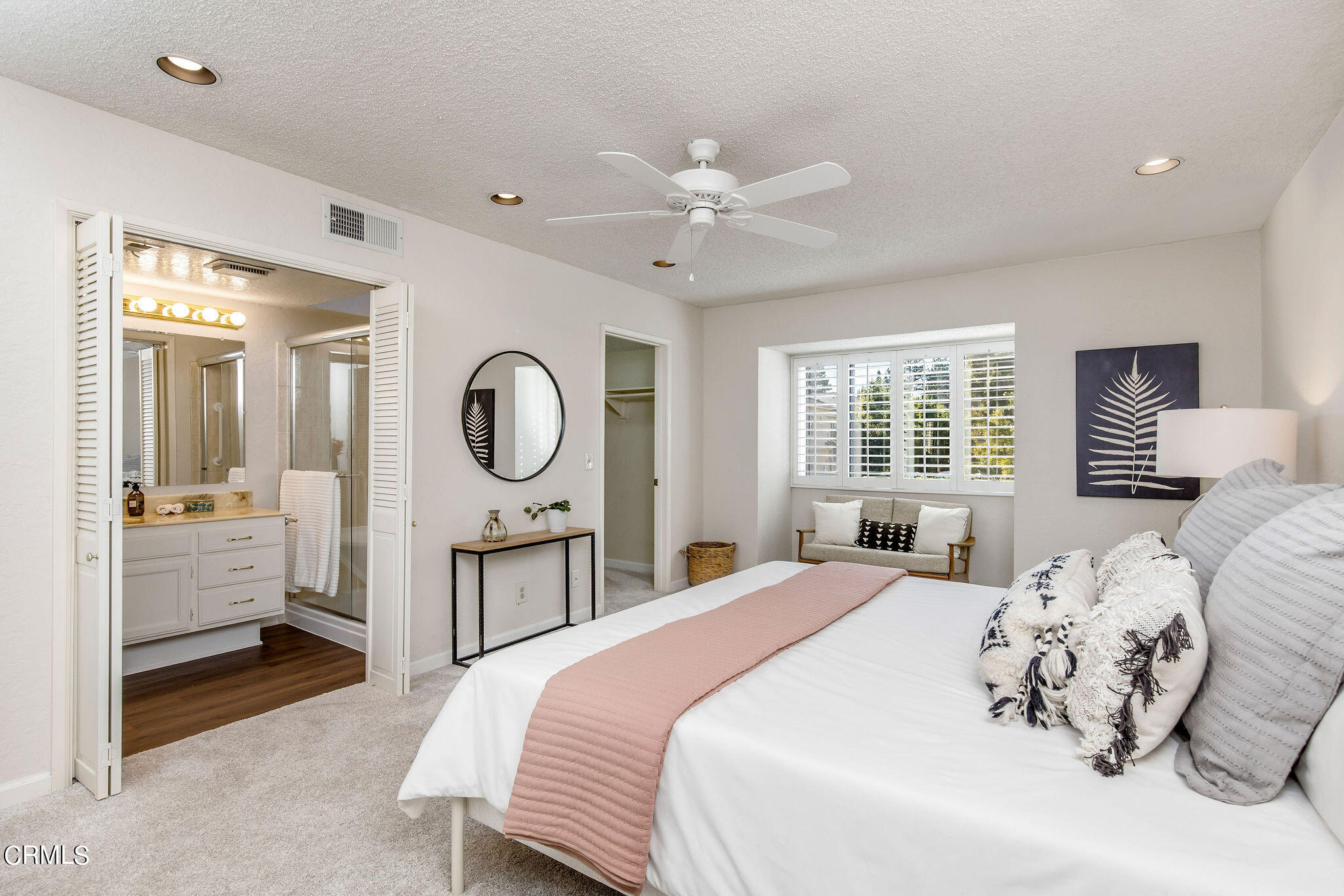 460 Fairview Avenue, Unit 12 Arcadia, CA 91007 - Photo 14 of 25 a bedroom with bed and a chandelier