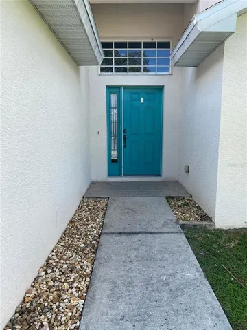 a view of front door of a house