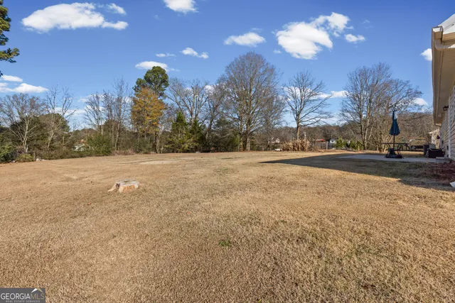a view of road with large tree