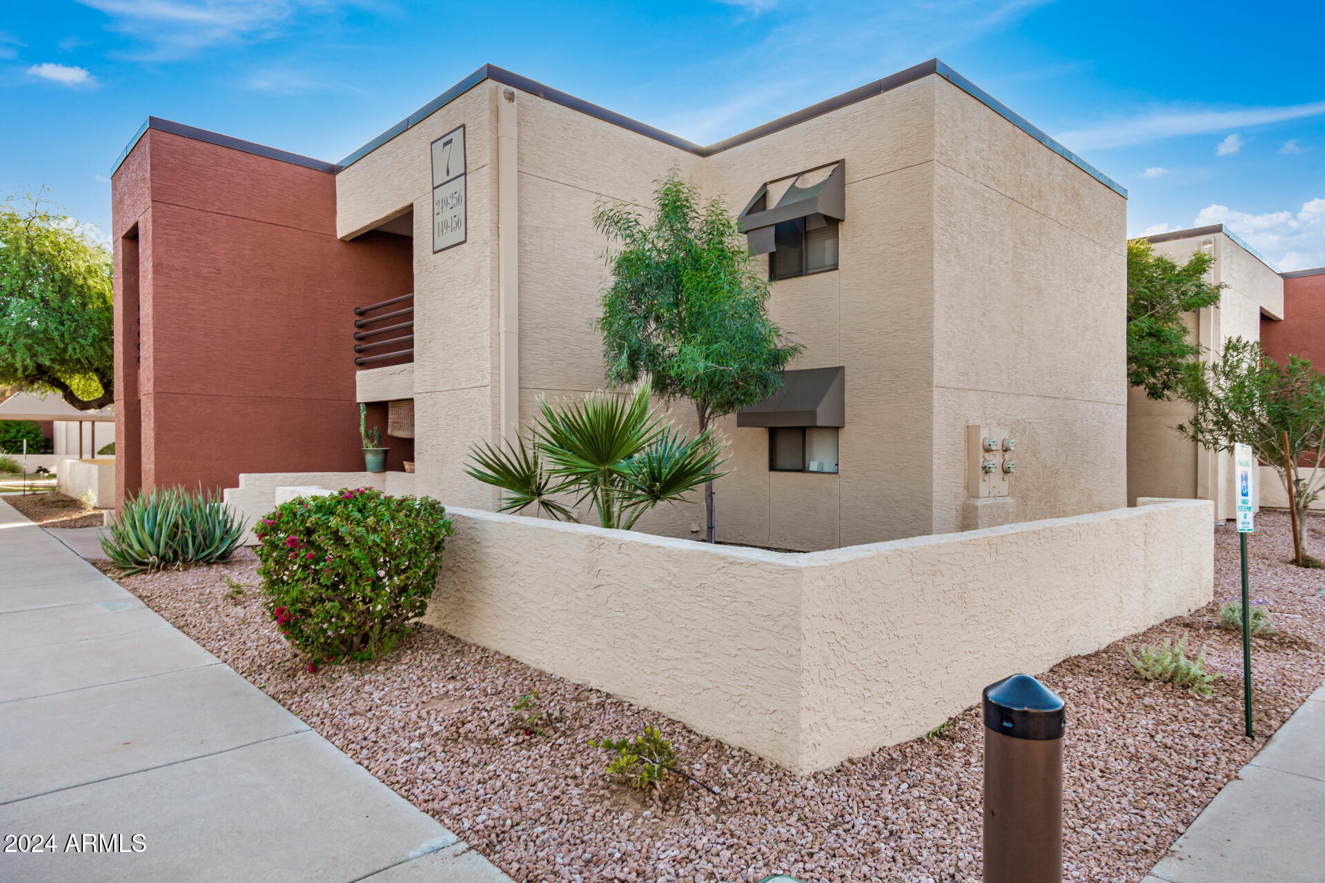 1340 North Recker Road, Unit 256 Mesa, AZ 85205 - Photo 2 of 26 outside unit corner