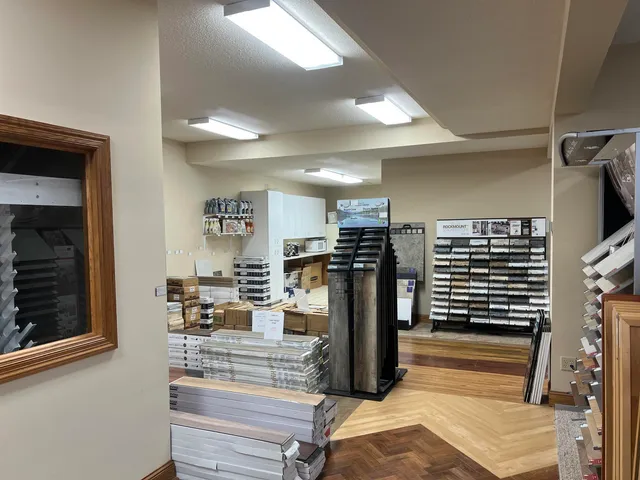 a view of a living room and entry way
